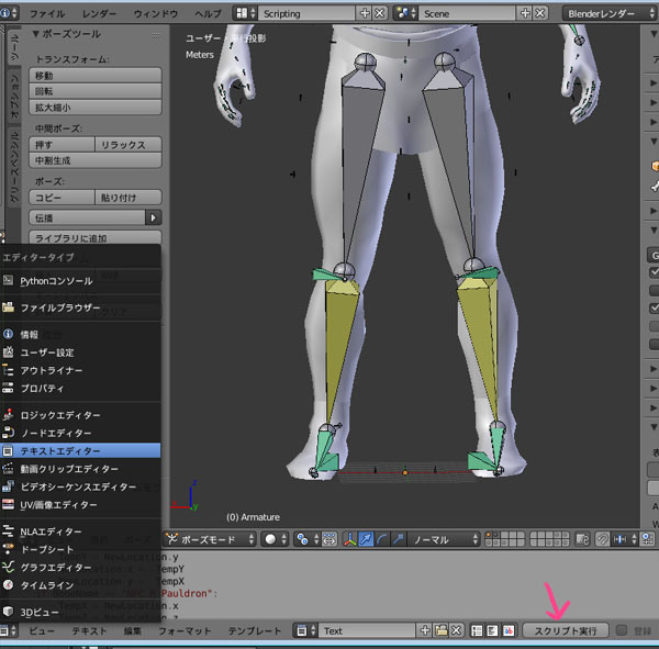 Blenderでfnisオブジェクト付きポーズを作る 19 6 28追記 Lucien House